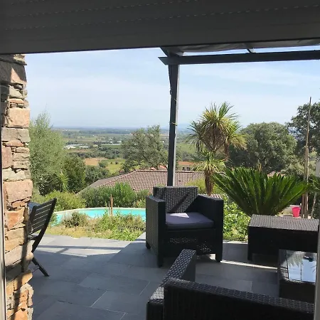 Charmant Rez De Avec Vue Imprenable Et Piscine Lejlighed *